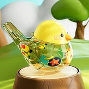 QHUDLV Water Bird Whistle (Yellow) With Hanging Rope Water Bird Whistle Infant Children'S Toys Bird Call Baby Can Add Water To Whistle Pronunciation Training Musical Instrument